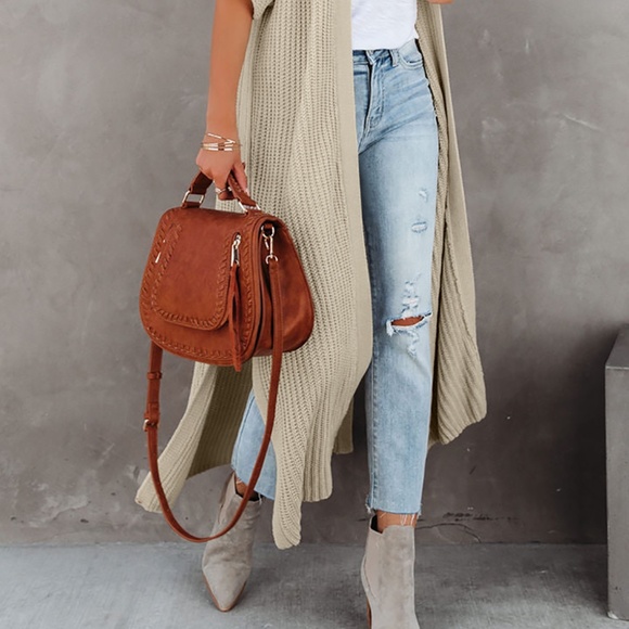 Beige Cardigan Duster - Picture 2 of 5